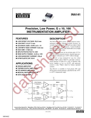 INA141UA datasheet  